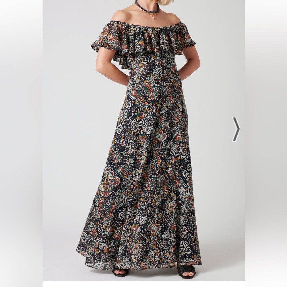 Bila-77  Encanto Dress EY Hidden Butterfly Maxi Dress Size XL NWT
